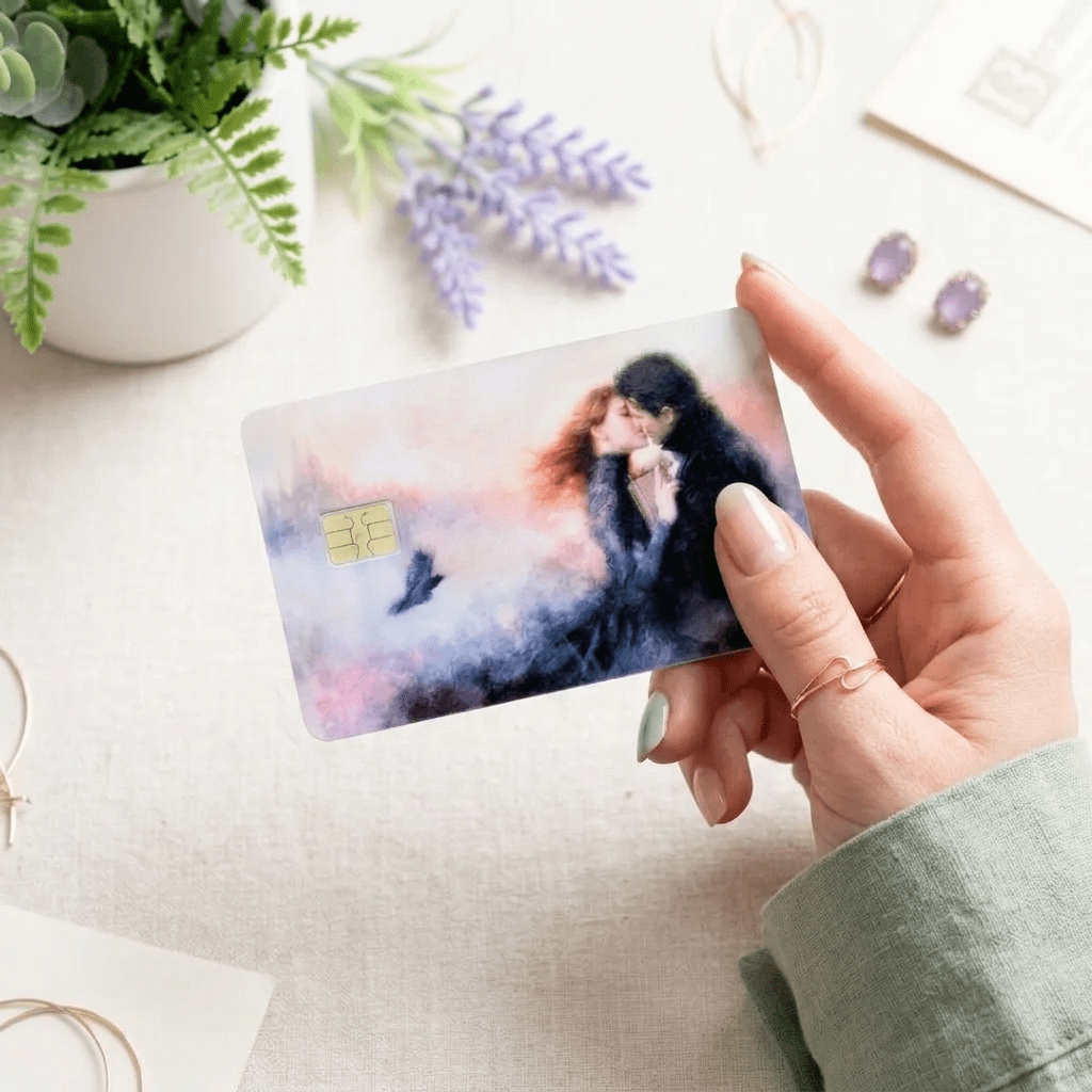 Romantasy Couple Card Skin – Dark Romance Debit Card Cover – Sticker Era by The Sticker Era
