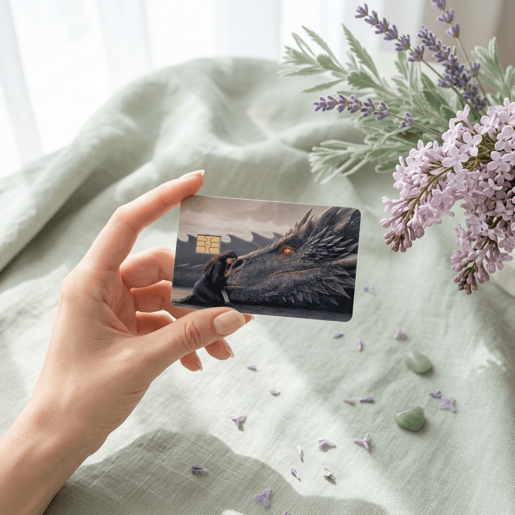 Dragon Rider Card Skin – Romantasy Debit Cover by The Sticker Era