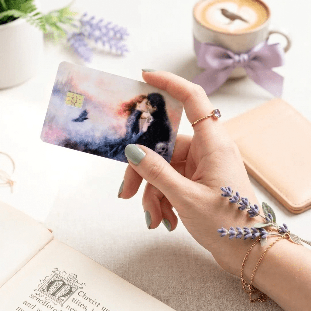 Romantasy Couple Card Skin – Dark Romance Debit Card Cover – Sticker Era by The Sticker Era