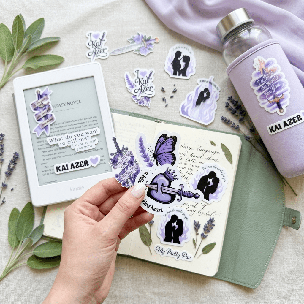 Powerless-Inspired Sticker Set – 11-Piece Romantasy Vinyl Bundle – Sticker Era by The Sticker Era