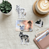 Wolf Debit Card Skin – Moody Forest Vinyl Card Cover – Sticker Era by The Sticker Era