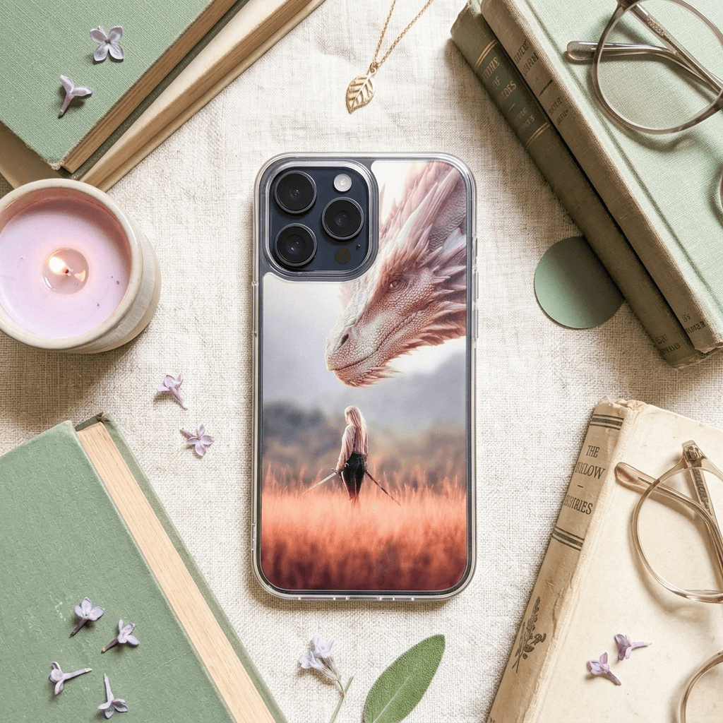 Dragon Rider Phone Insert | Warrior Fantasy iPhone Art – Sticker Era by The Sticker Era