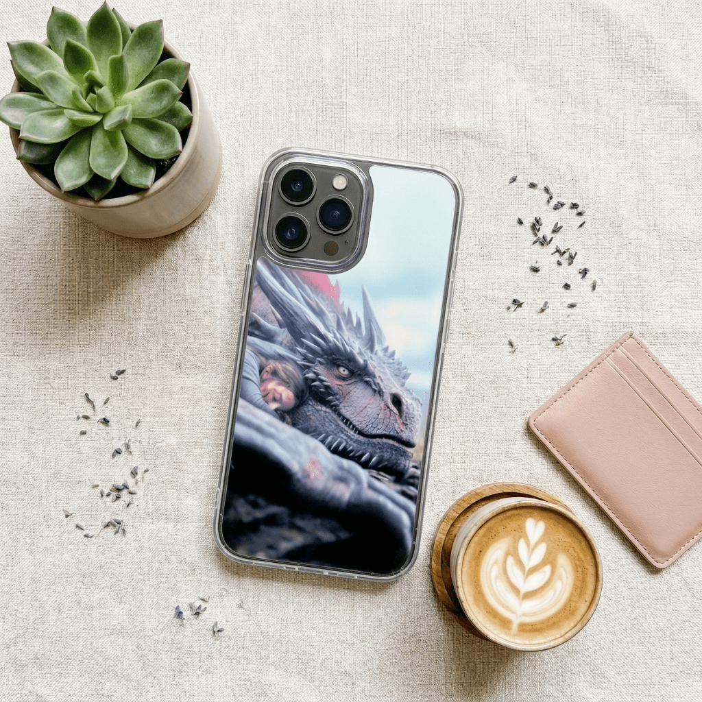 Sleeping Dragon Phone Insert | Cozy Fantasy iPhone Art – Sticker Era by The Sticker Era