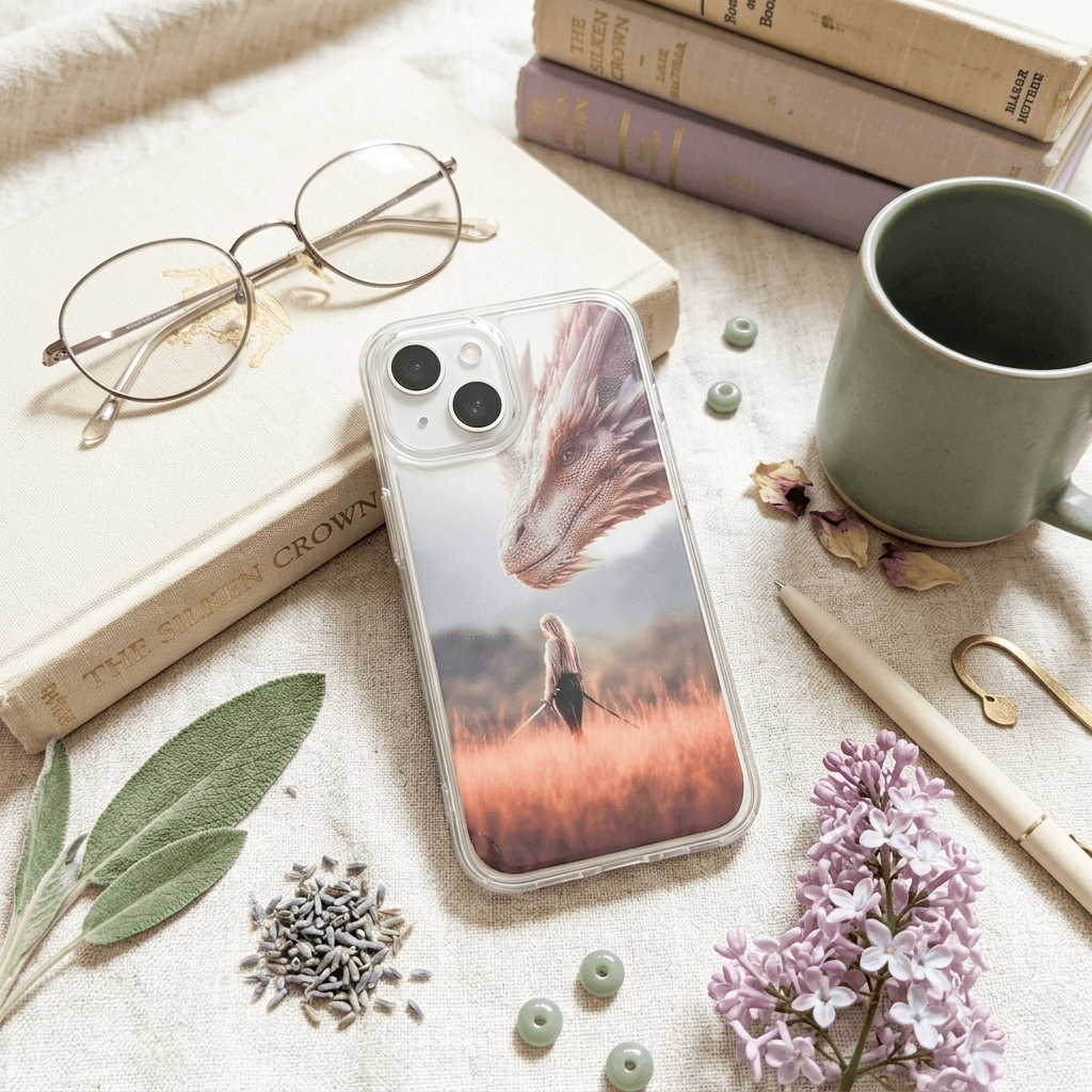 Dragon Rider Phone Insert | Warrior Fantasy iPhone Art – Sticker Era by The Sticker Era