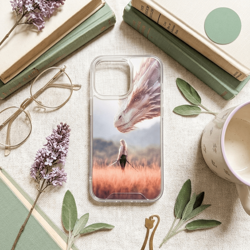 Dragon Rider Phone Insert | Warrior Fantasy iPhone Art – Sticker Era by The Sticker Era