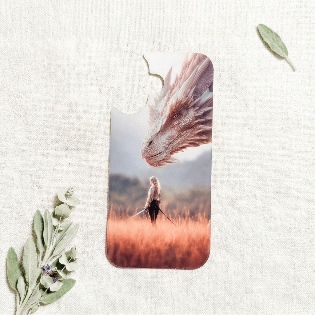 Dragon Rider Phone Insert | Warrior Fantasy iPhone Art – Sticker Era by The Sticker Era