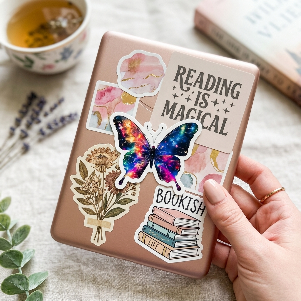 Holographic Galaxy Butterfly Sticker – Celestial Vinyl Decal – Sticker Era by The Sticker Era