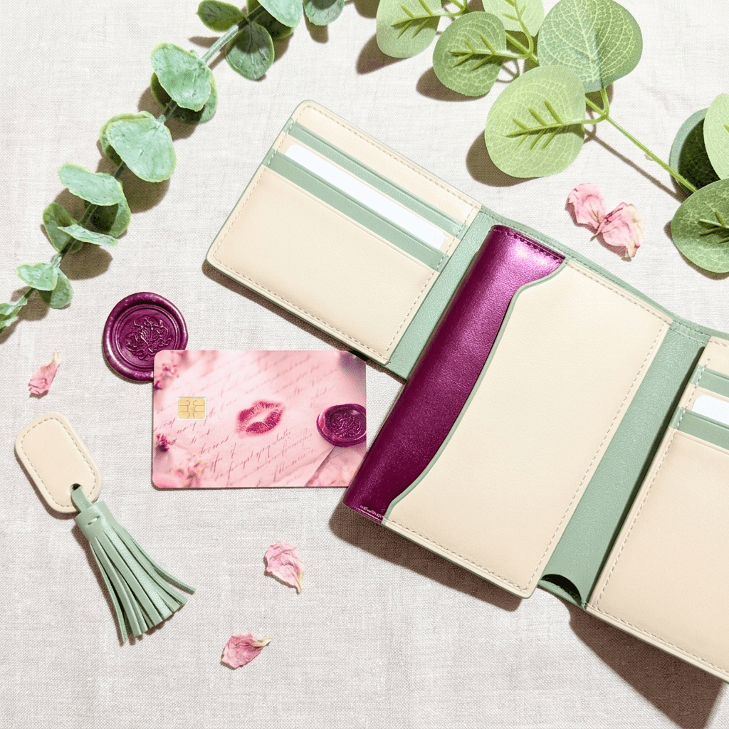 Lipstick Kiss Card Skin – Love Letter Debit & Credit Card Sticker by The Sticker Era