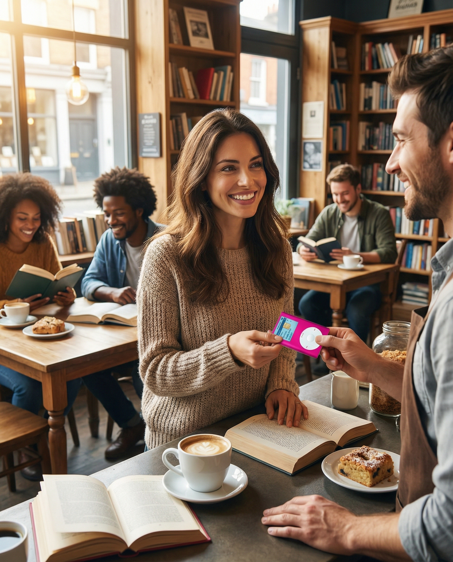 Pink Retro iPod Debit Card Skin | Y2K Nostalgic Vinyl Card Wrap