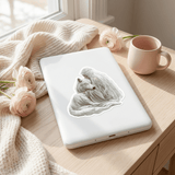 Girl Reading With Wolf Sticker | Fantasy Companion Vinyl Decal by The Sticker Era