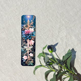 Enchanted floral dagger laminated bookmark on linen by The Sticker Era