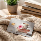 Books and Coffee Floral Card Skin | Bookish Aesthetic by The Sticker Era