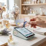 Dream Bottle Card Skin – Soft Blue Perfume Debit & Credit Card Sticker by The Sticker Era