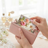Floral card skin sizing and application, fits any standard card, by The Sticker Era