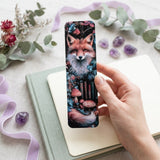 Fox Bookmark – Mushroom Forest Laminated Page Marker by The Sticker Era
