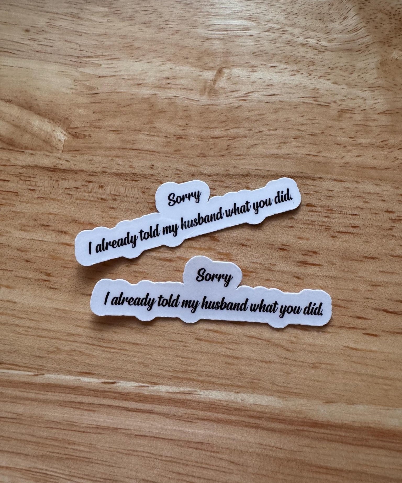 Husband Sticker – Funny Vinyl Decal by The Sticker Era