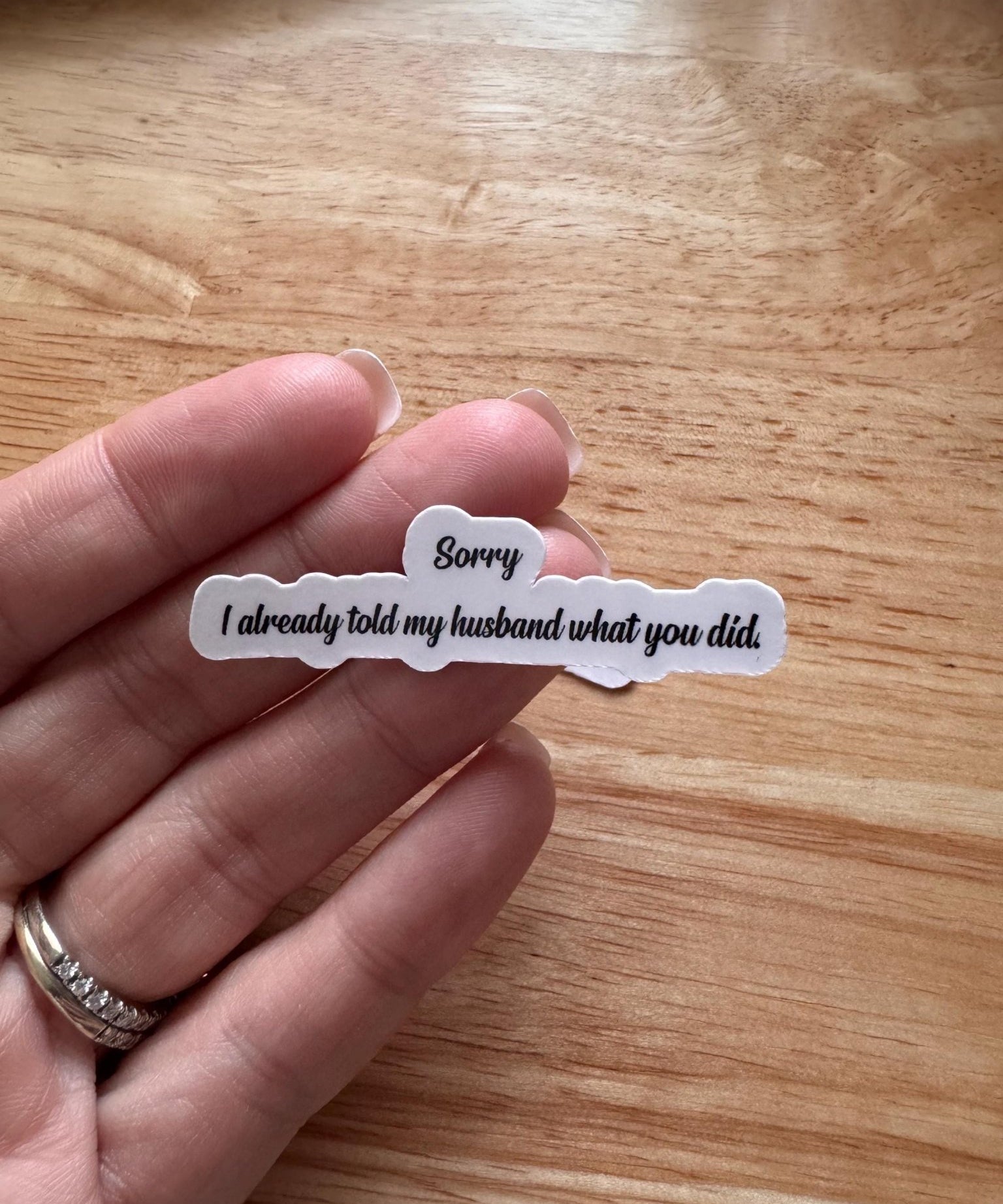 Husband Sticker – Funny Vinyl Decal by The Sticker Era