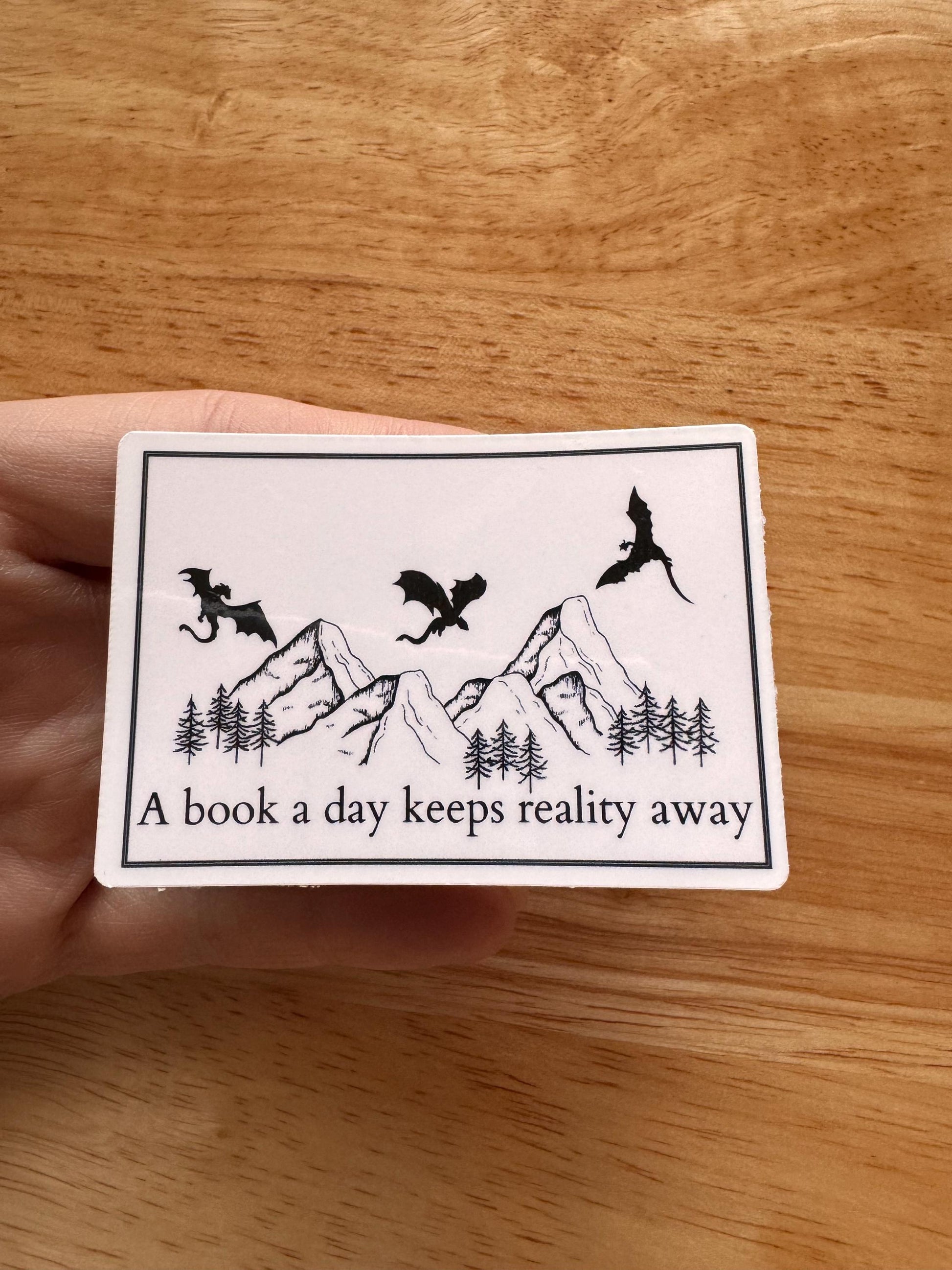 Fourth Wing Dragon Sticker – Fantasy Vinyl Decal for Book Lovers & Romantasy Fans - The Sticker Era