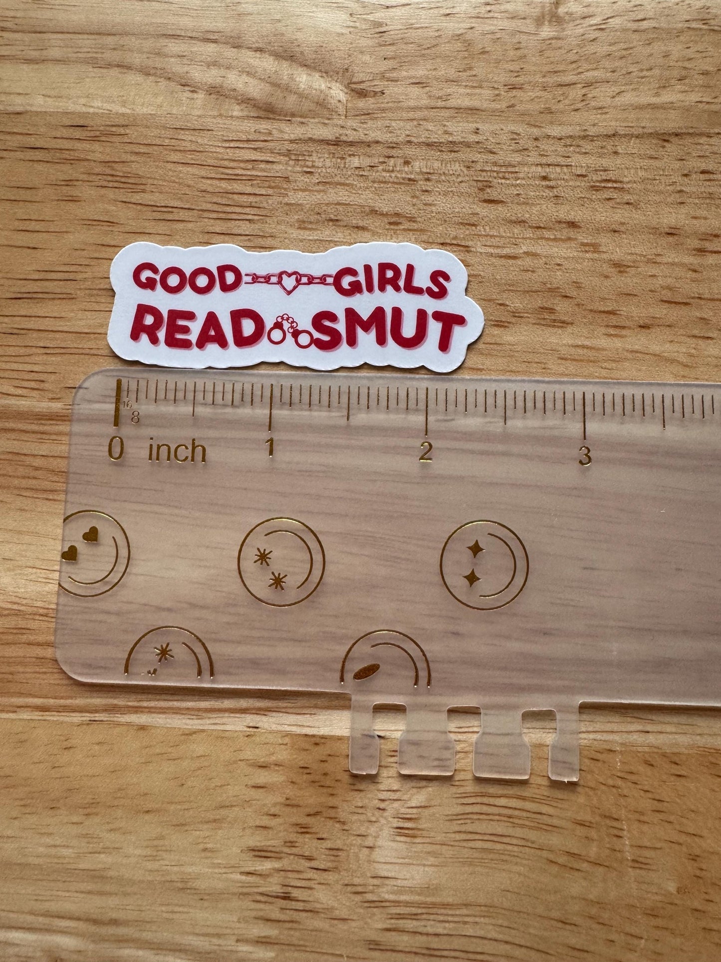 Bookish Girl Vinyl Sticker – Good Girls Read Smut Bookish Decal - The Sticker Era