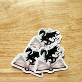 Book Dragon Sticker | Fantasy Reader Vinyl Decal by The Sticker Era
