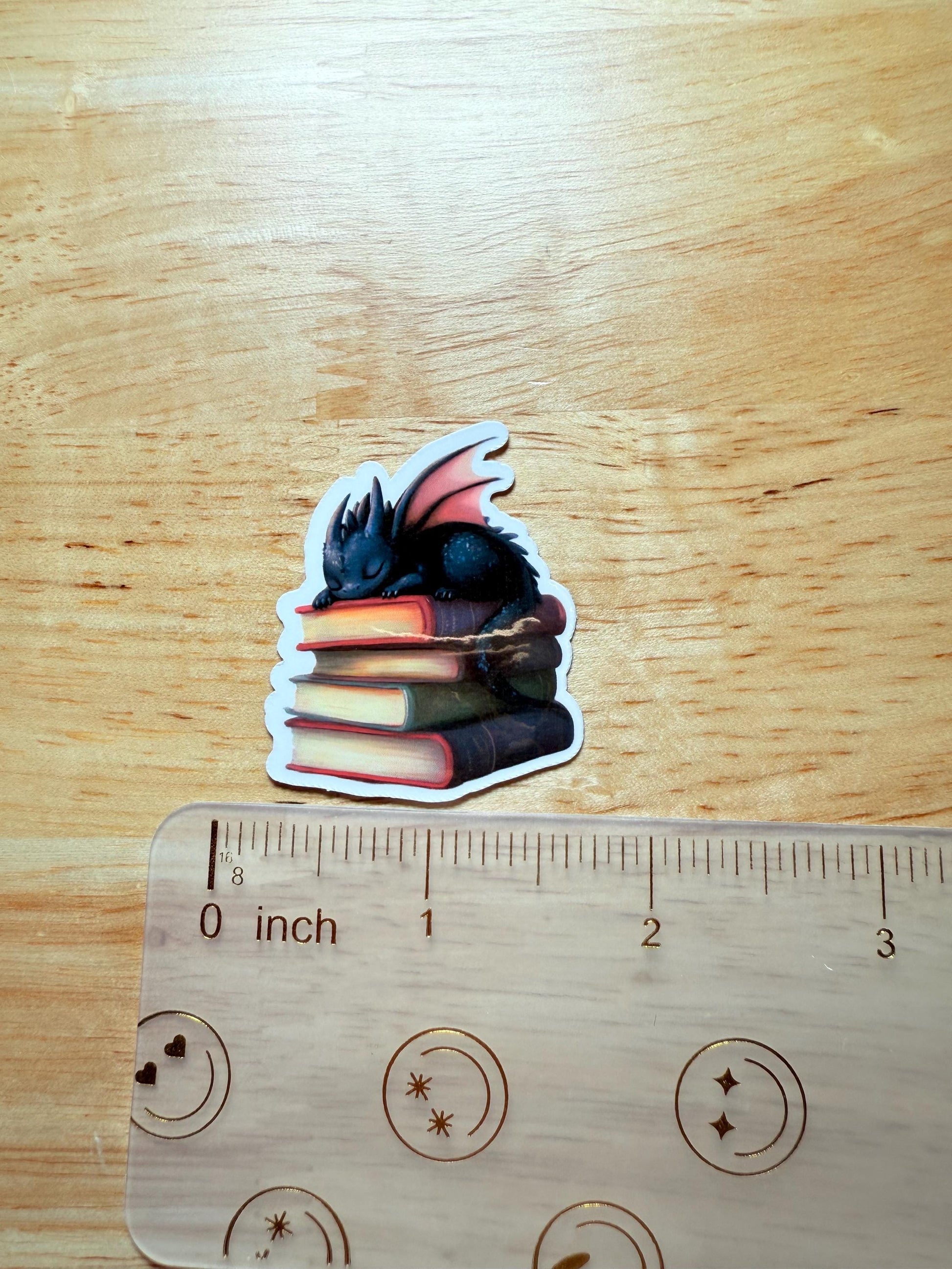 Fantasy Book Dragon Sticker – Vinyl Decal for Romantasy Fans & Book Lovers - The Sticker Era