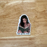 Hot Girls Read Sticker: Bookish Baddie Vinyl Decal by The Sticker Era