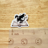Book Dragon Sticker | Fantasy Reader Vinyl Decal by The Sticker Era