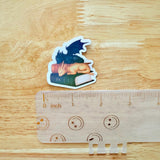 Black and Gold Sleeping Dragons Sticker | Fantasy Vinyl Decal by The Sticker Era