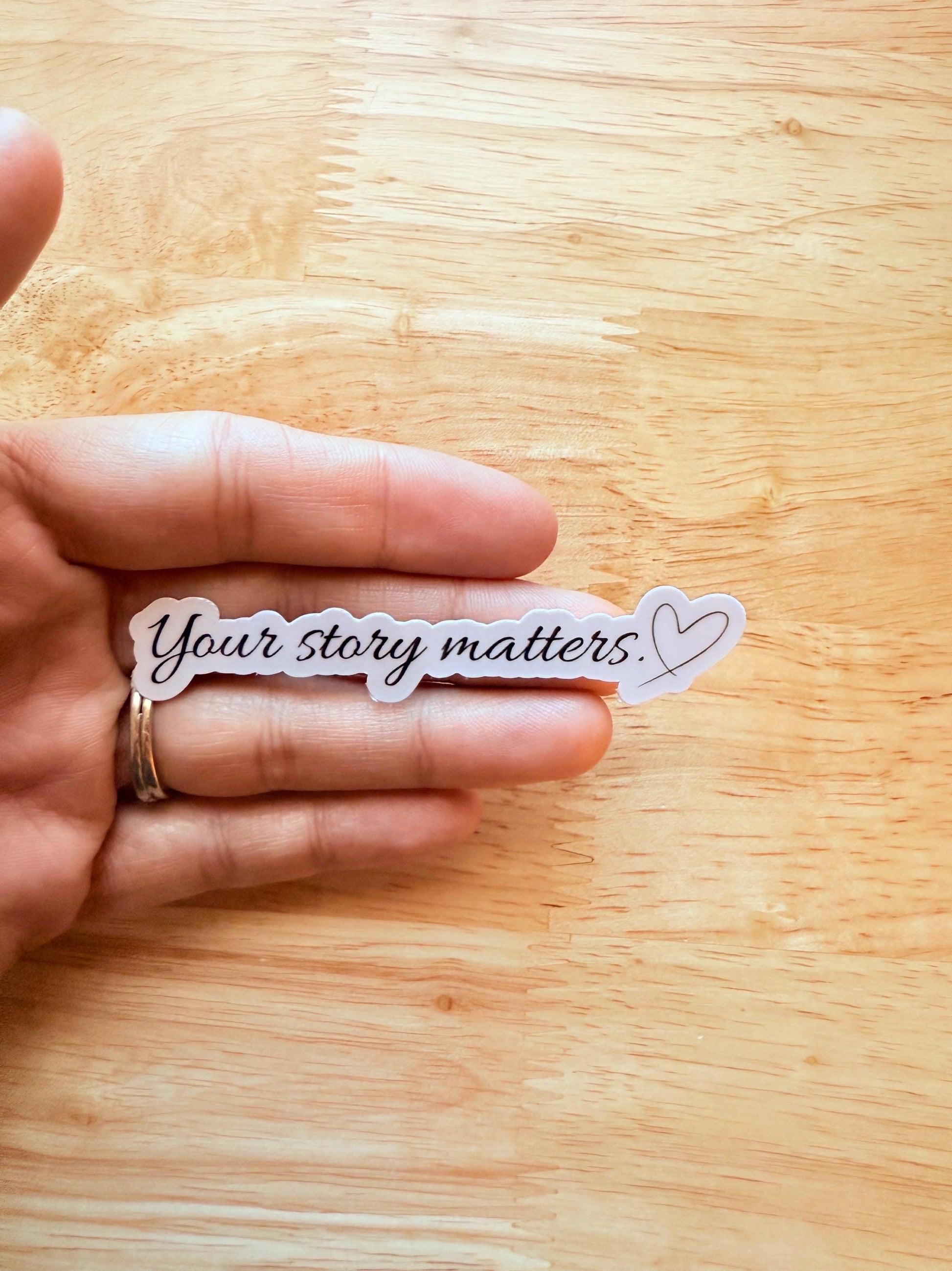 Your Story Matters Sticker – Inspirational Vinyl Decal for Journals, Planners & Laptop - The Sticker Era