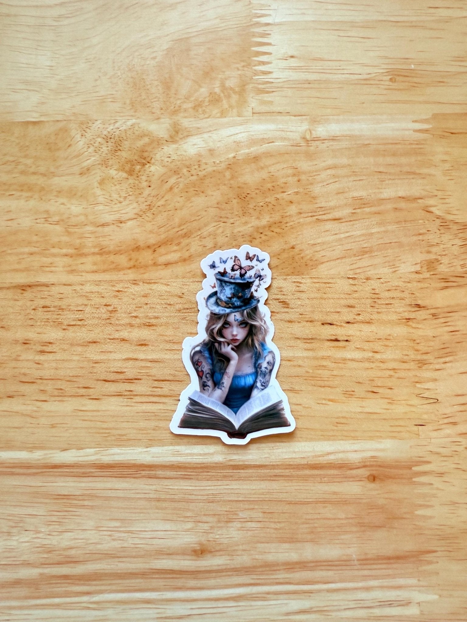 Alice in Wonderland Sticker | Bookish Mad Hatter Vinyl Decal by The Sticker Era