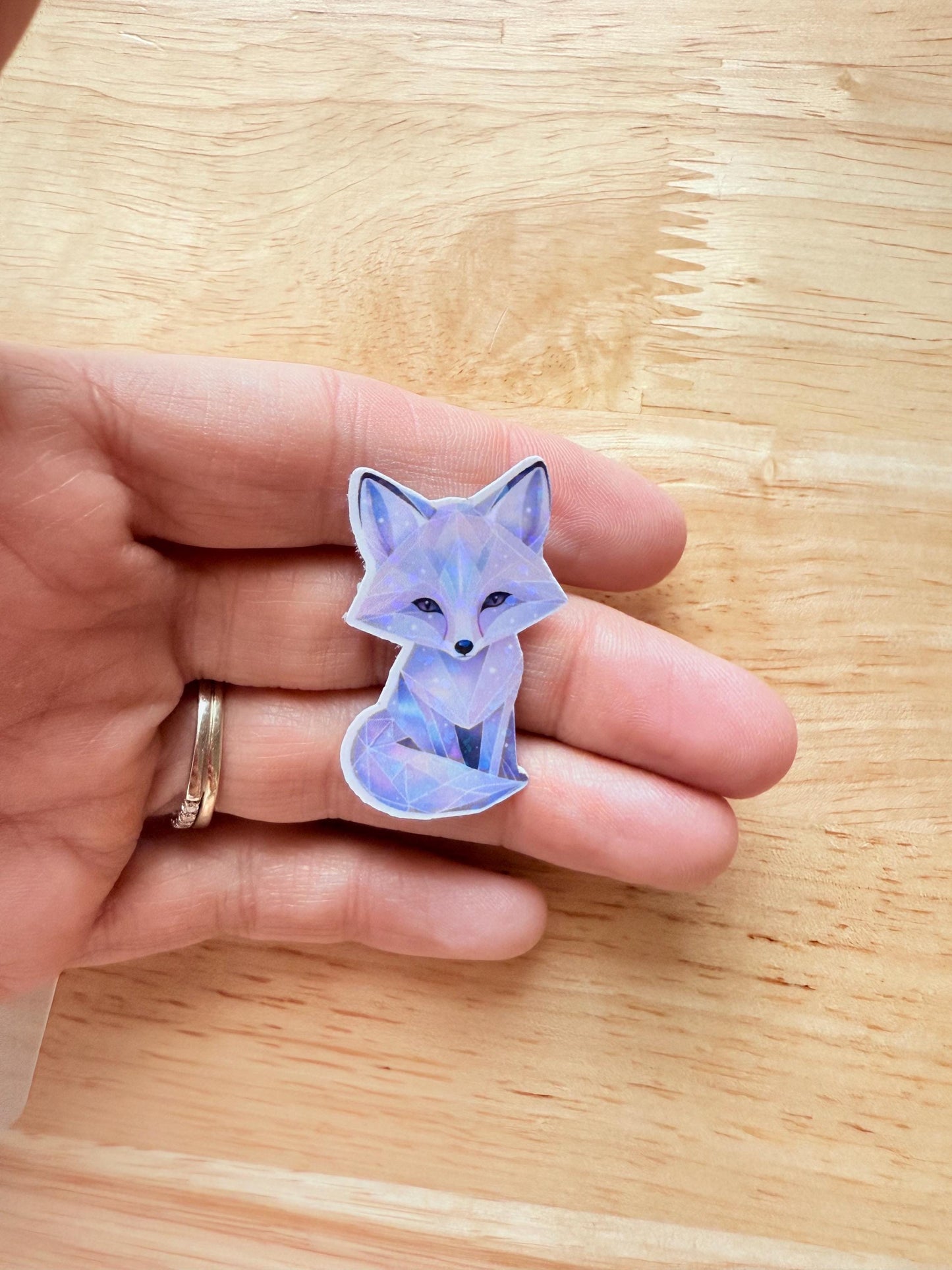 Celestial Fox Sticker – Starry Night Vinyl Decal for Journals, Laptops & Fantasy Fans - The Sticker Era