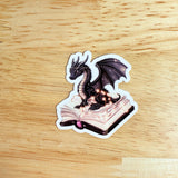 Bookish Dragon Sticker | Fantasy Reader Vinyl Decal Pack by The Sticker Era