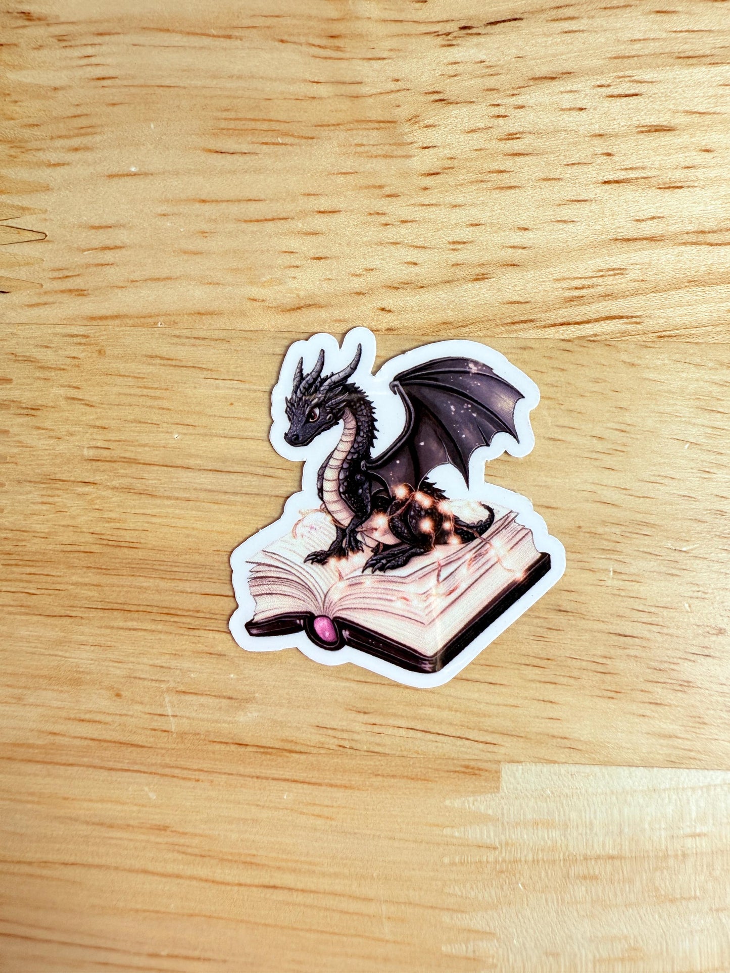 Bookish Dragon Sticker Pack – Fantasy Vinyl Decals for Book Lovers & Romantasy Fans - The Sticker Era