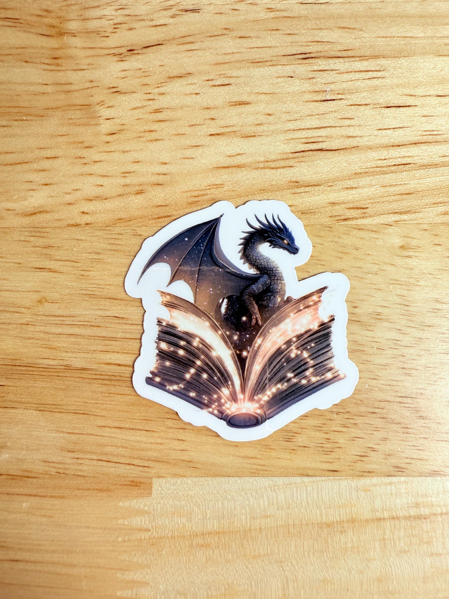 Bookish Dragon Sticker Pack – Fantasy Vinyl Decals for Book Lovers & Romantasy Fans - The Sticker Era