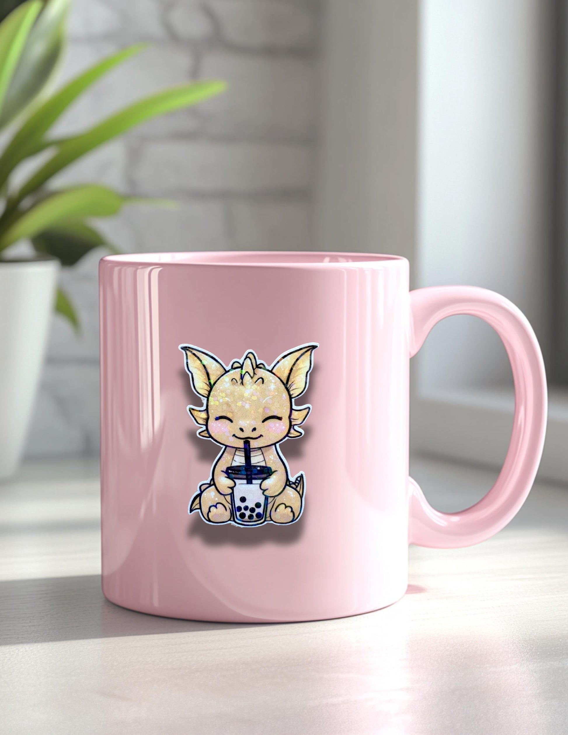 Adorable Kawaii Boba Tea Decal – Cute Vinyl Sticker for Journals, Laptops & Water Bottles - The Sticker Era