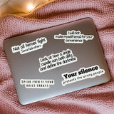 "Your Silence Protects the Wrong People" Sticker | Activism Anti-Hate Vinyl Decal by The Sticker Era