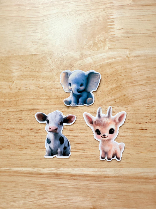 Cute Animal Stickers – Adorable Vinyl Decals for Journals, Laptops & Planners - The Sticker Era