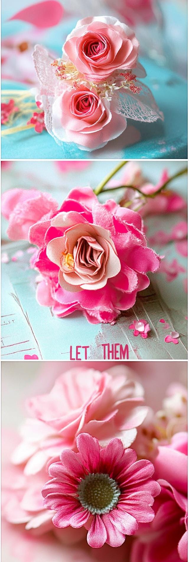 Let them Phone Case, Pink Floral Slim Case, Stylish Phone Cover, Gift for Her, Mother's Day, Birthday, Nature Lover - The Sticker Era