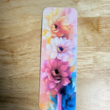 Floral Bookmark Set – Colorful Watercolor Vinyl Decals for Book Lovers & Planners by The Sticker Era