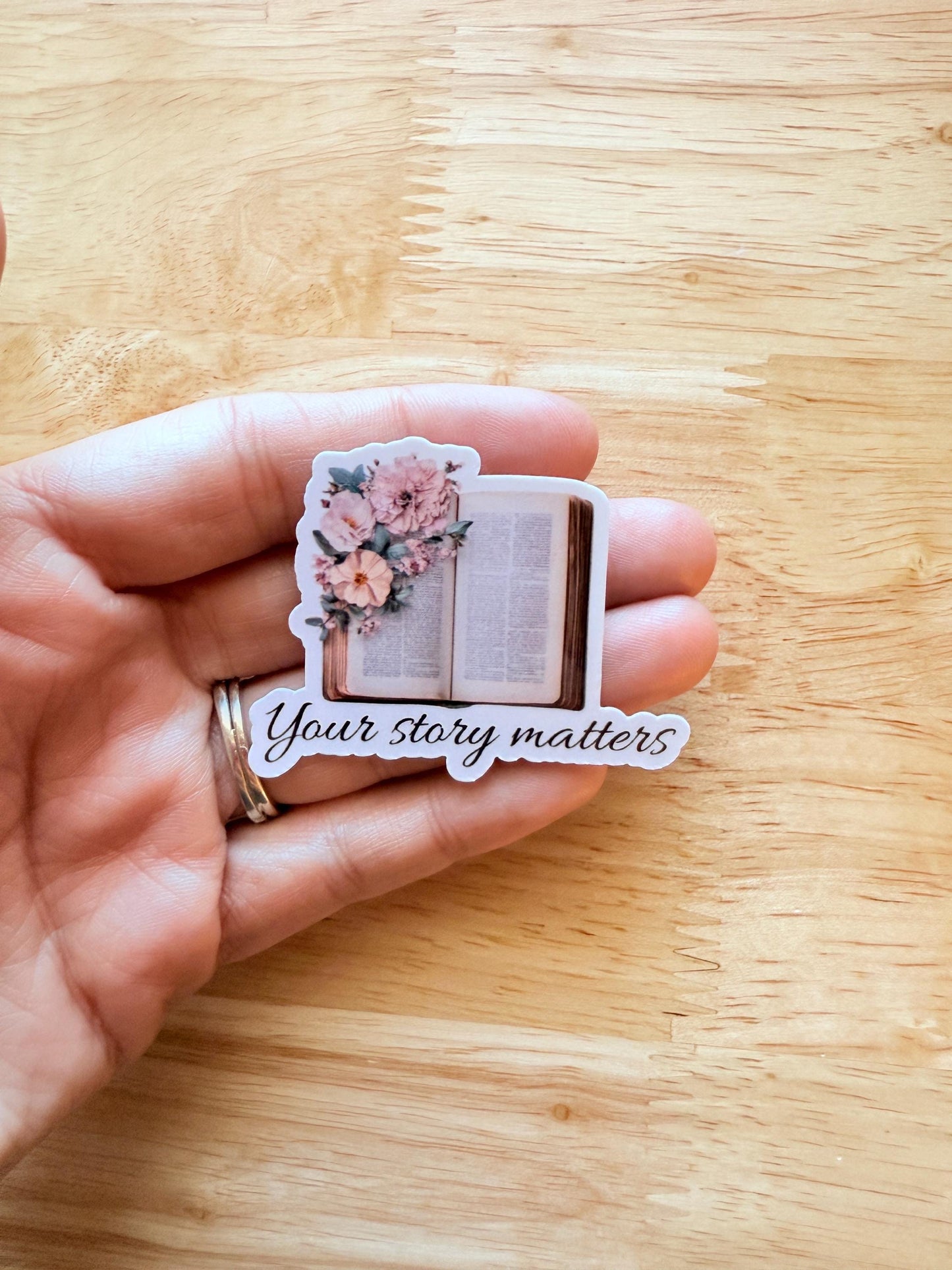 our Story Matters Sticker – Inspirational Vinyl Decal for Journals, Planners & Laptops - The Sticker Era