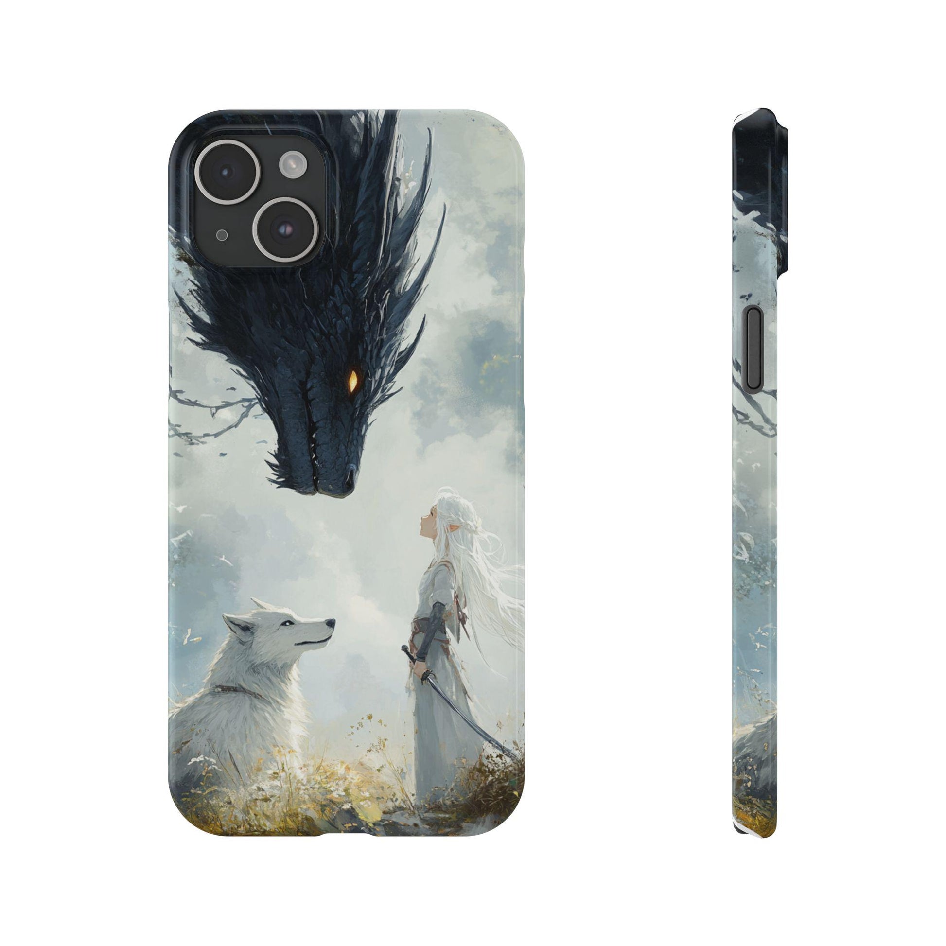 Fantasy Phone Case - Art, Slim Phone Cases for Dragon Lovers, Fantasy Gift, iPhone Accessory, Unique Phone Cover - The Sticker Era