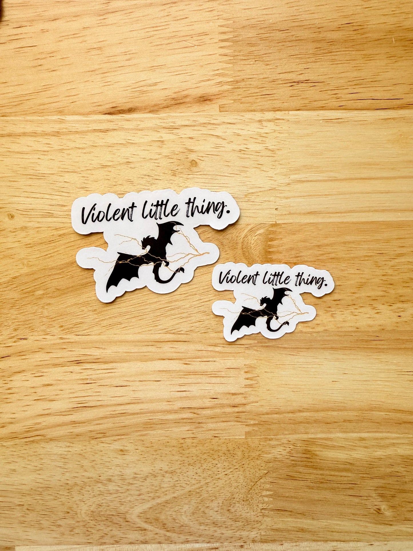 Violent little thing sticker handheld Fourth Wing decal vinyl by The Sticker Era
