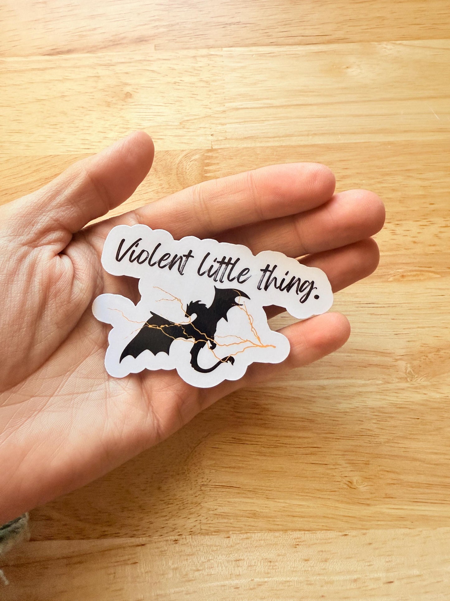 Fourth Wing Vinyl Sticker – Dragon Girl Decal for Fantasy Fans & Book Lovers - The Sticker Era