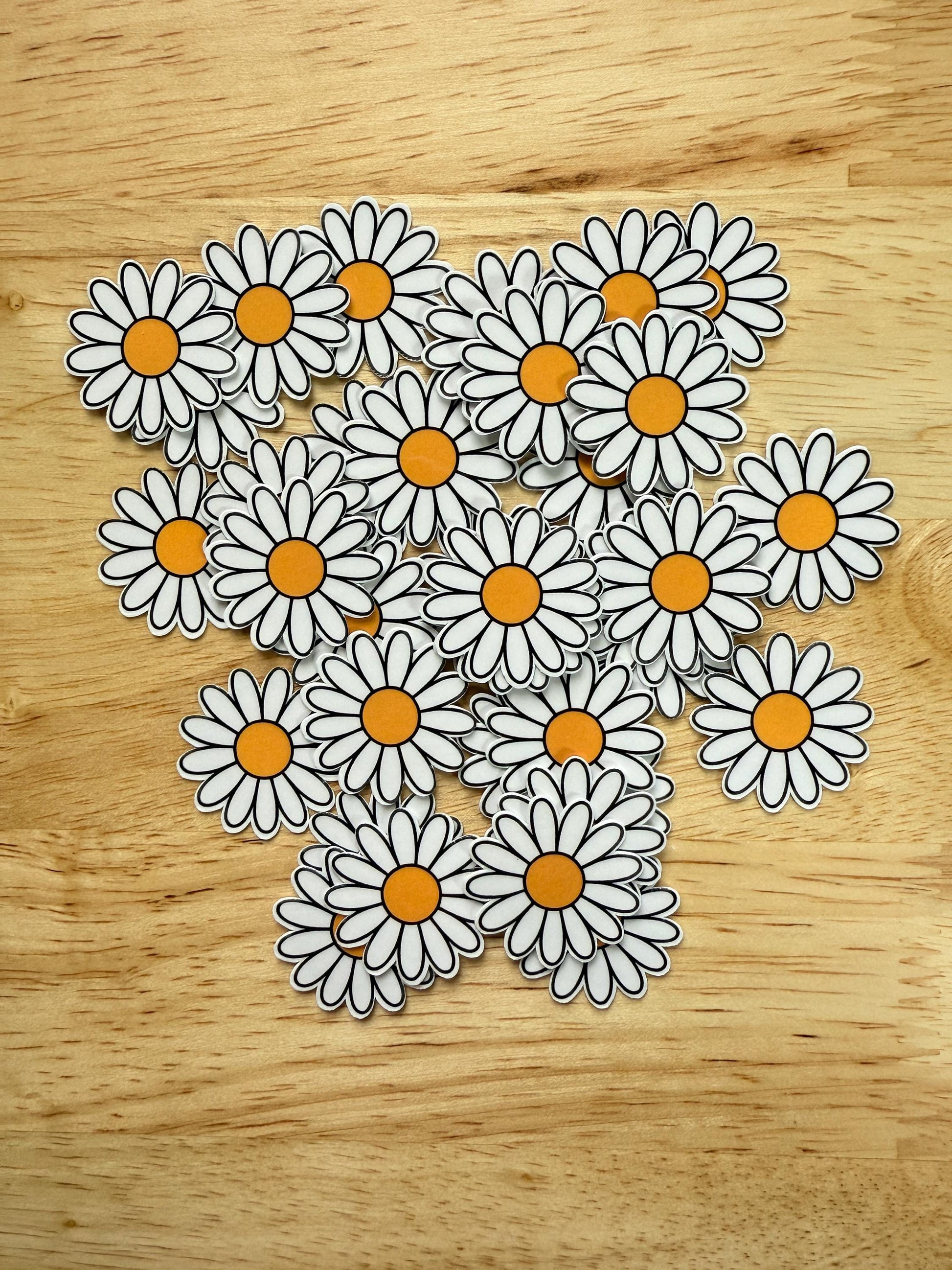 Aesthetic White Floral Sticker – Minimalist Vinyl Decal for Journals, Laptops & Planners - The Sticker Era