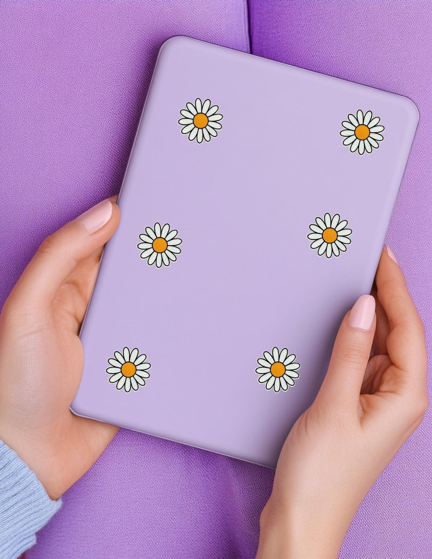 Aesthetic White Floral Sticker – Minimalist Vinyl Decal for Journals, Laptops & Planners - The Sticker Era