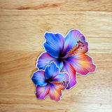 Tropical Hibiscus Butterfly Sticker Bundle — 3 Stickers by The Sticker Era