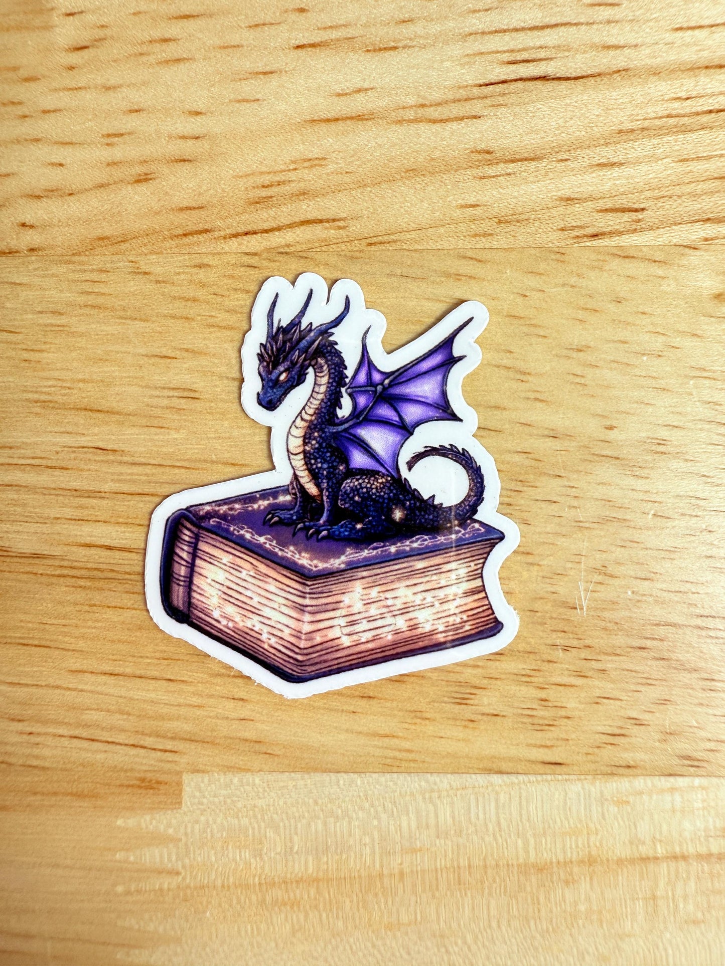 Bookish Dragon Sticker Pack – Fantasy Vinyl Decals for Book Lovers & Romantasy Fans - The Sticker Era