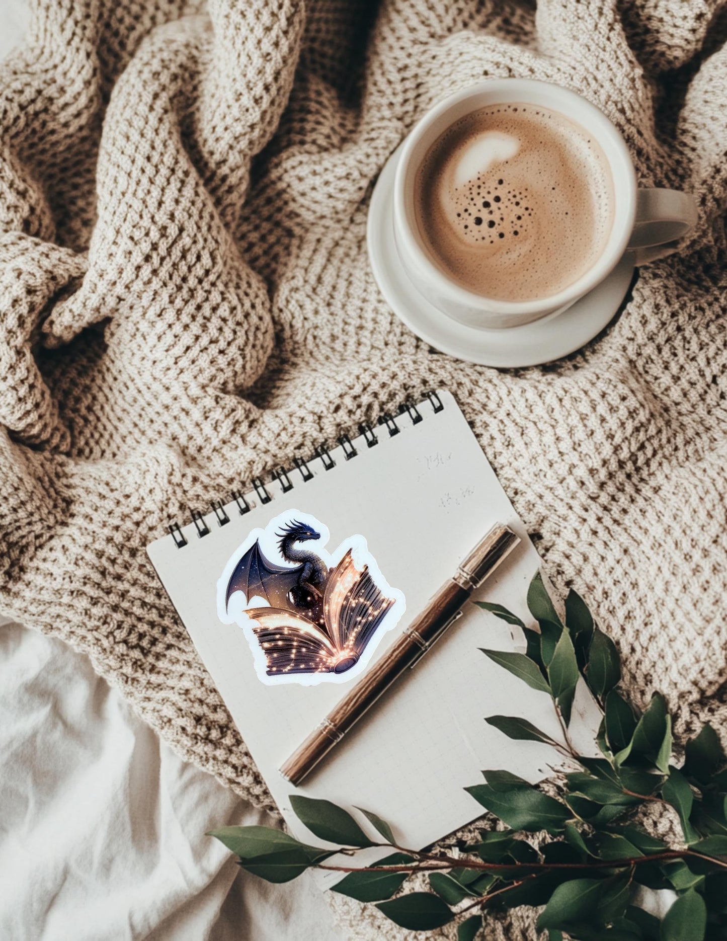 Bookish Dragon Sticker Pack – Fantasy Vinyl Decals for Book Lovers & Romantasy Fans - The Sticker Era