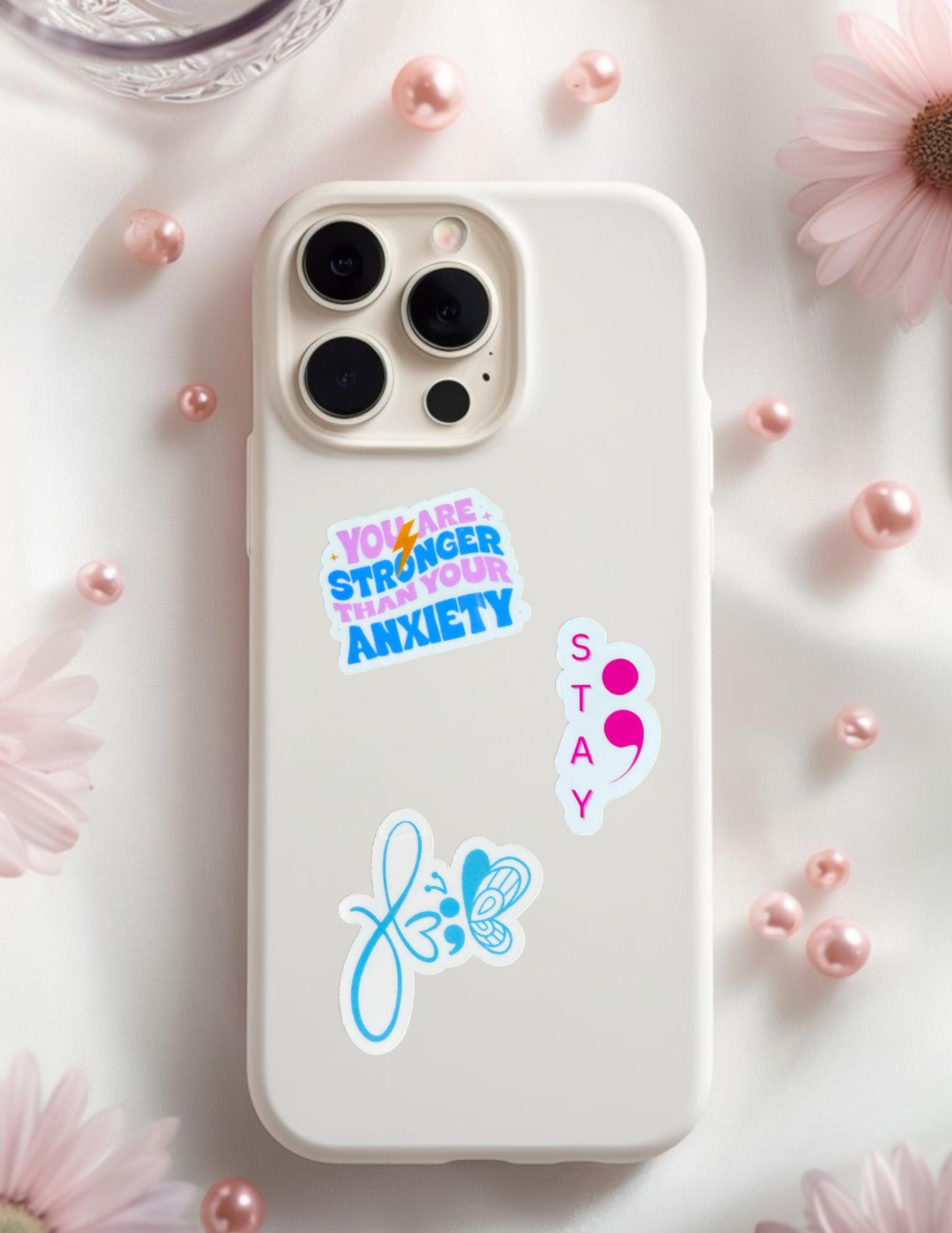 You Are Stronger Than Your Anxiety Sticker – Mental Health Vinyl Decal for Motivation - The Sticker Era