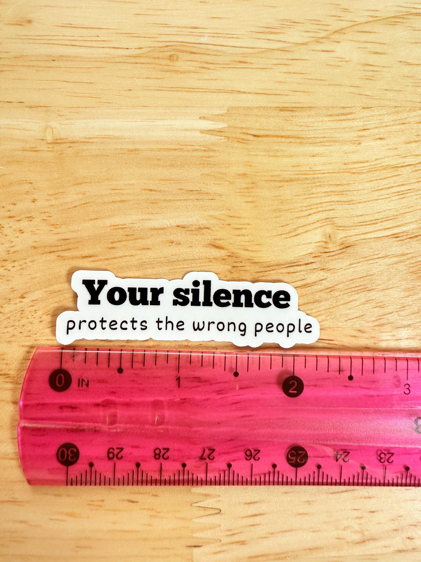 Your Silence Protects the Wrong People Sticker – Activism Decal, Anti Hate Sticker, Protest Vinyl Sticker, Liberal Gift - The Sticker Era